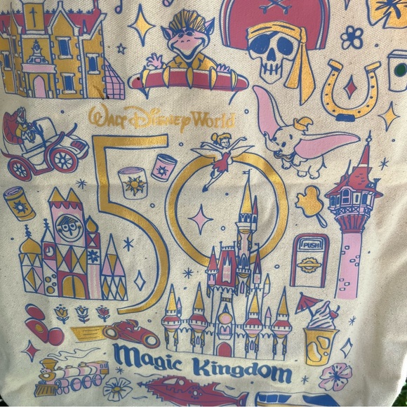 Starbucks Disney 50th Anniversary Magic Kingdom Souvenir Tote - Picture 7 of 7